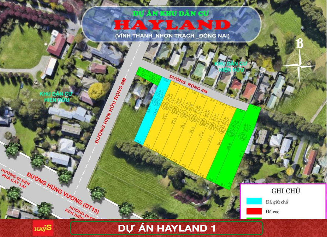Hình ảnh quy hoạch dự án Đất Đẹp Nhơn Trạch Hayland 1