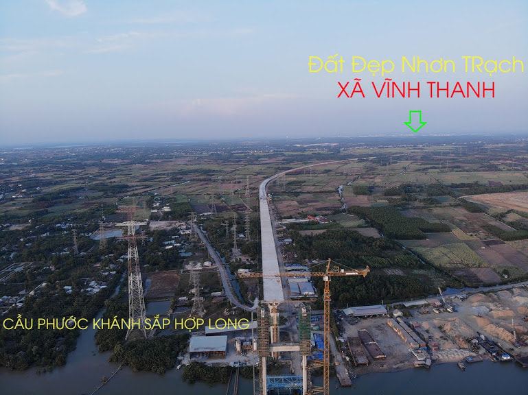 Cây Cầu Phước Khánh sắp hợp Long làm cho Đất Nhơn Trạch Xã Vĩnh Thanh trở thành điểm nóng